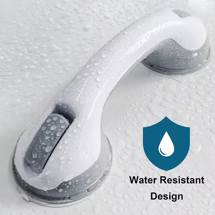 Barres d'appui pour douche (lot de 1 ou 2) – Main courante de sécurité pour salle de bain et toilettes, prévention des chutes pour seniors et personnes âgées, ventouse à vide