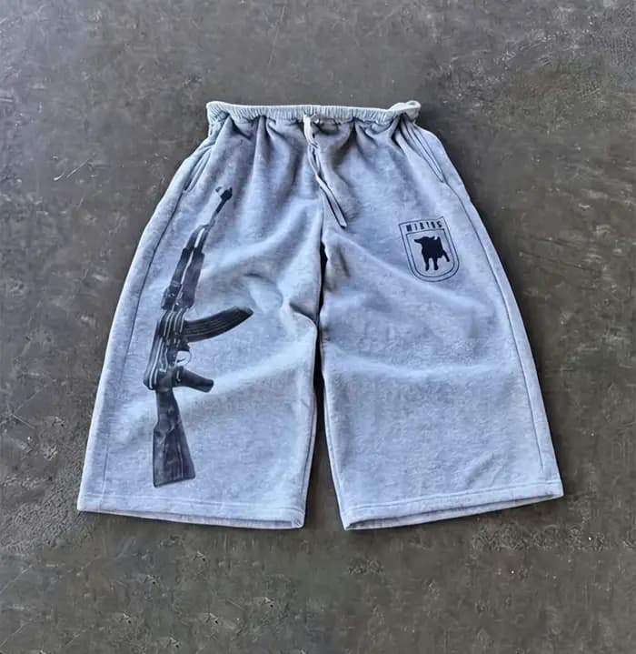 Shorts unisexes Y2K pour l'été, avec un design streetwear tendance et des imprimés uniques