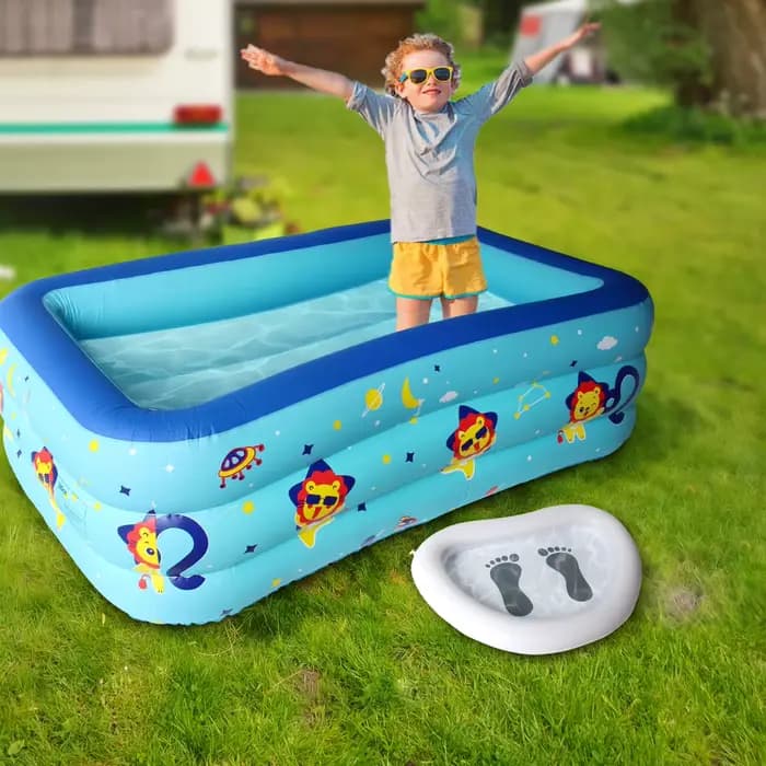 Bassin gonflable pour les pieds, idéal pour la plage (élimine la sable), baignoire de trempage pour l'escalier d'entrée de piscine, pour nettoyer les pieds avant la piscine.