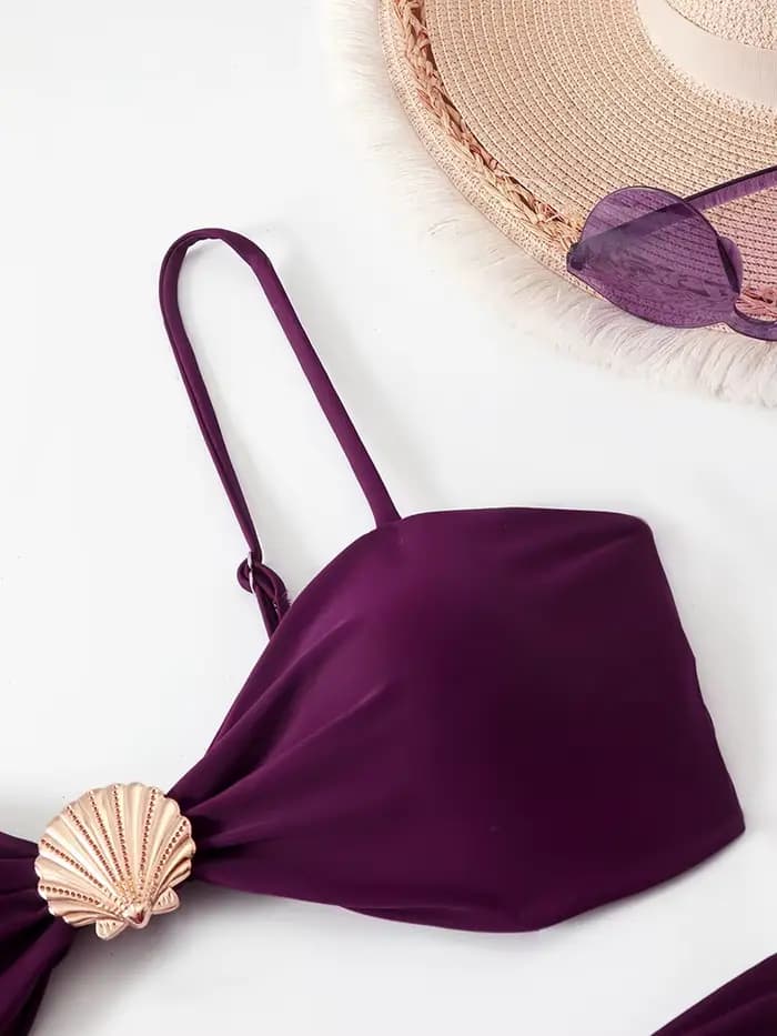 Bikini taille haute pour femmes, maillot de bain deux pièces, bandeau, vêtements de bain pour femmes, tendance 2026, ensembles de bikinis, vêtements de plage brésiliens