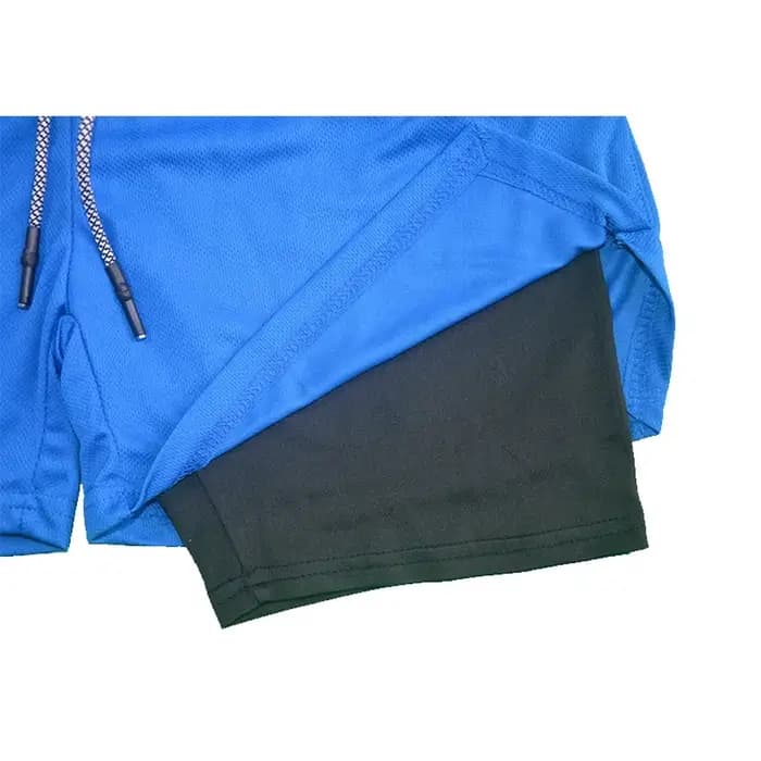Short de boxe d'été 2 en 1 pour hommes