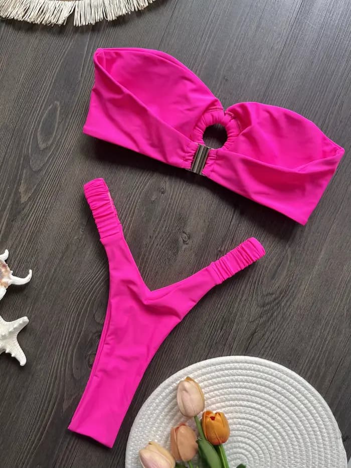 2026 Sexy Micro Bikini Tube Top Femme Maillots de Bain Féminins Ensemble Bikini Brésilien String Biquini Tenues de Plage