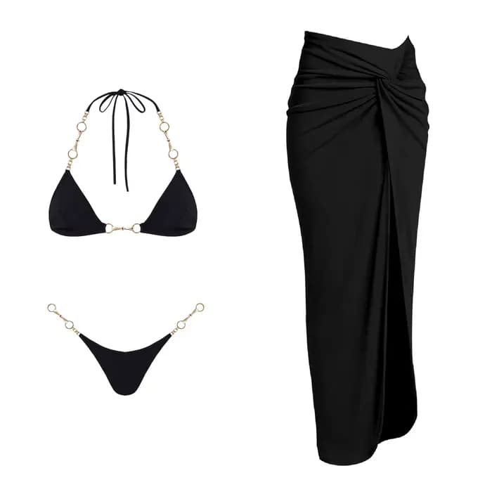 Maillot de bain bikini avec jupe