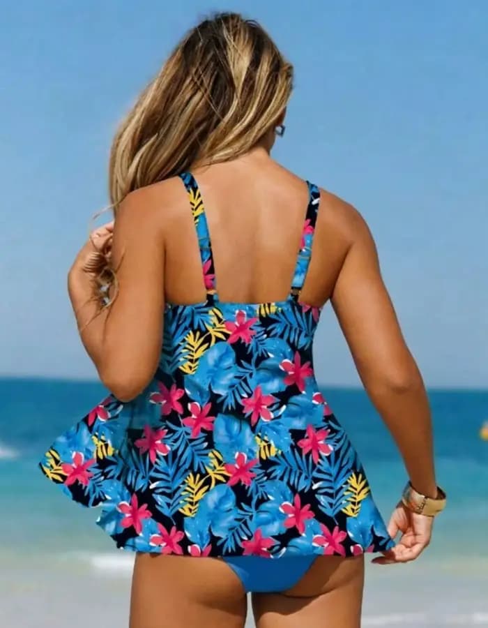 Maillots de bain tankini pour femmes, grandes tailles, collection 2026, tenue de plage sportive, maillot de bain imprimé, pour les vacances d'été, bikinis