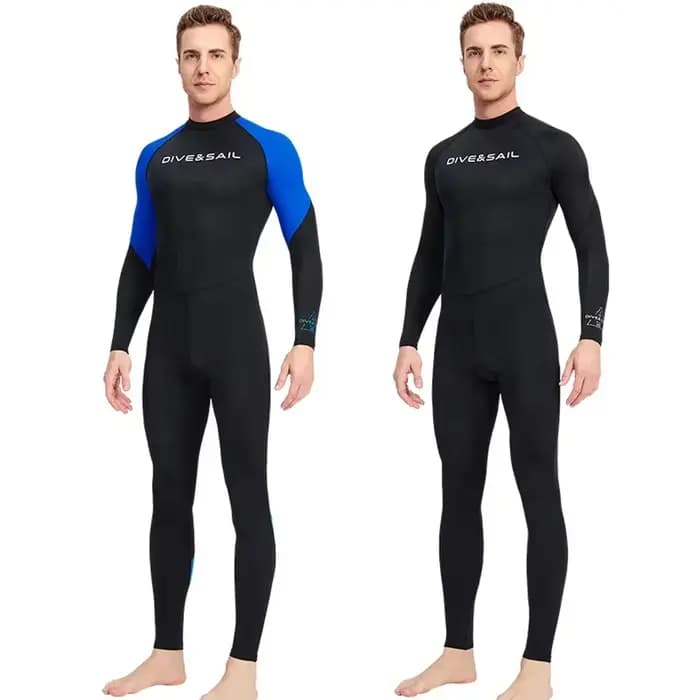 Maillot de bain une pièce à séchage rapide pour hommes, manches longues, en Nylon, Anti-ultraviolet, pour plongée en apnée, surf, Sports aquatiques