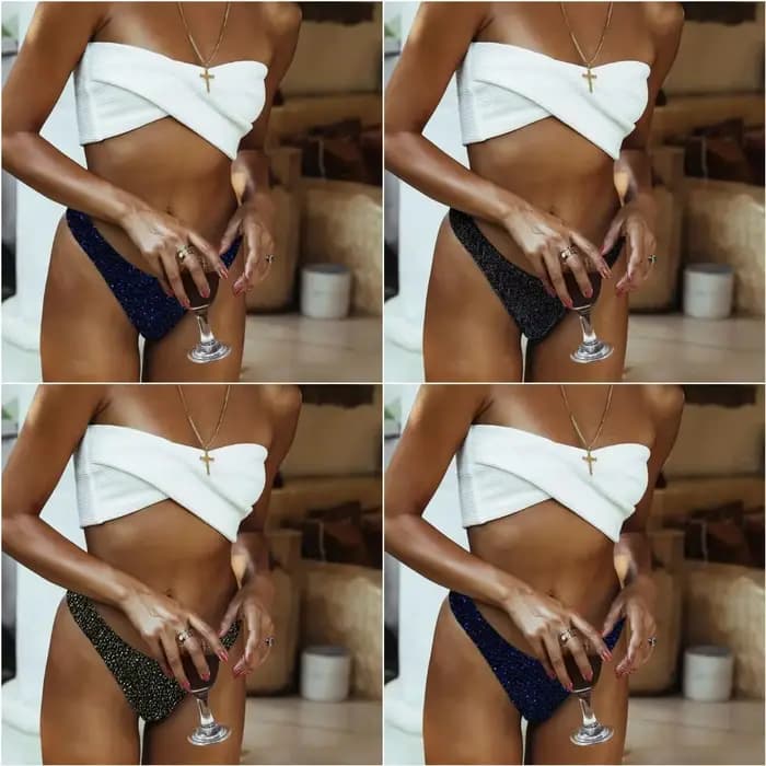Maillot de bain sexy pour femmes, bikini, ensemble deux pièces, flash, taille basse, vêtements de plage d'été, nouvelle collection 2023