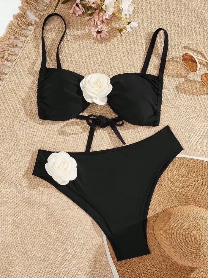 SEAURAL 2025 nouvelle fleur 3D grande taille maillot de bain Bikini ensembles Sexy