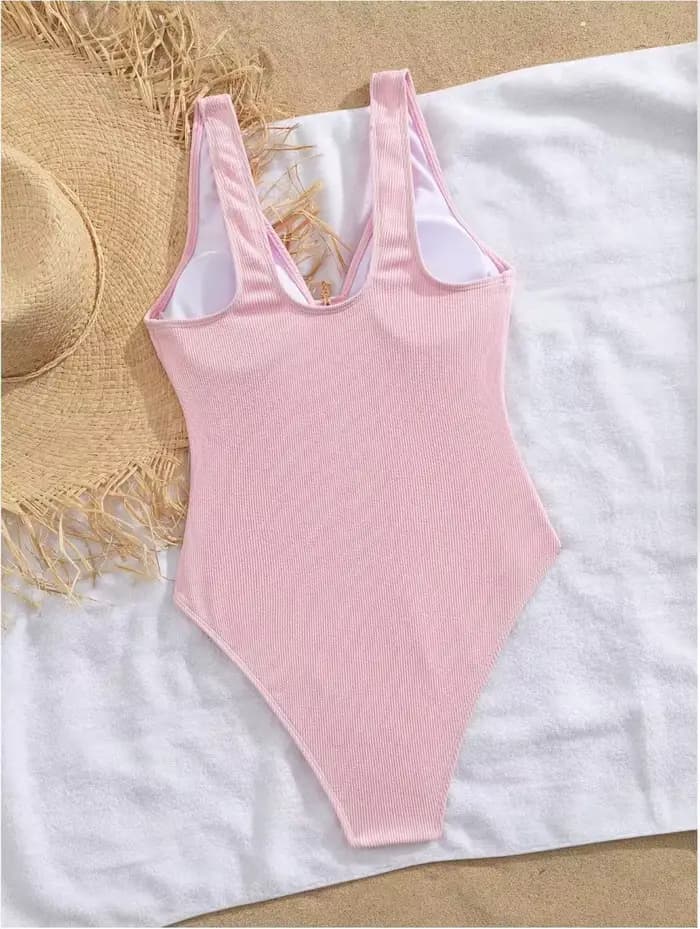 Maillot de bain une pièce rose 2026 pour femme
