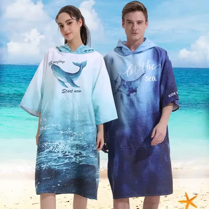 Poncho serviette changement Robe