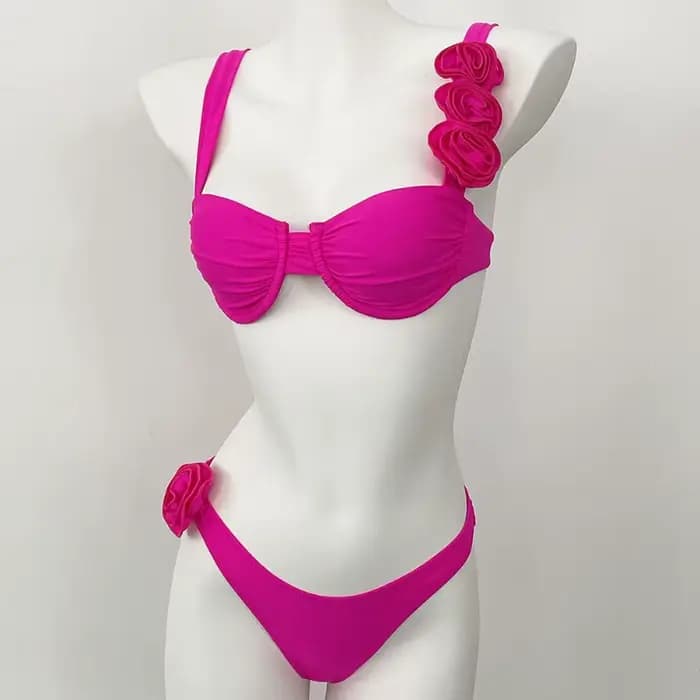 Maillots de bain femme deux pièces fleur Bikinis