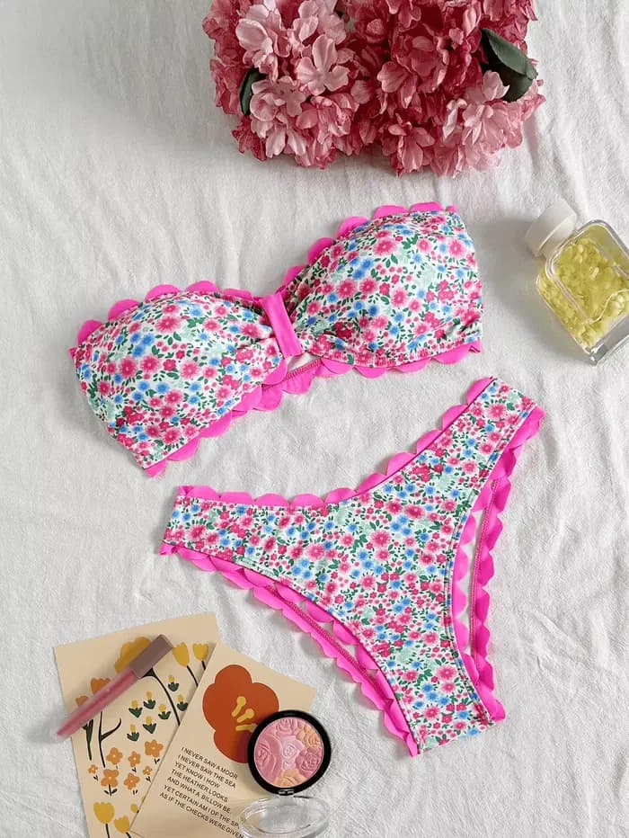 Bikini bandeau sexy 2026 pour femme