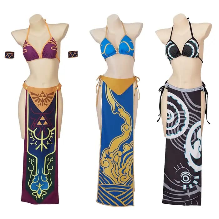 Jeu Midna Chun Twilight Link Cosplay Costume Sexy jarretelles Bikini costumes femmes fantaisie piscine fête maillot de bain tenues d'halloween