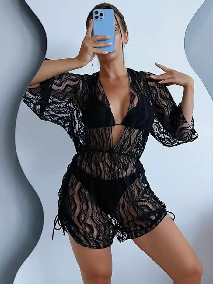 Maillot de bain en dentelle amissié pour femmes