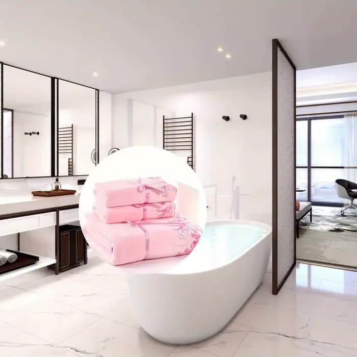 Serviette de luxe en dentelle en microfibre douce, serviettes pour les mains et les bain respectueuses de la peau avec bord de verrouillage exquis pour les essentiels de la salle de bain à domicile