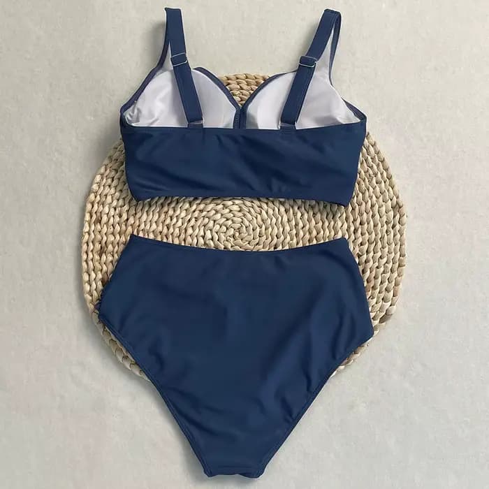 Maillot de bain dames femmes taille haute Bikini ensembles sport deux pièces maillots