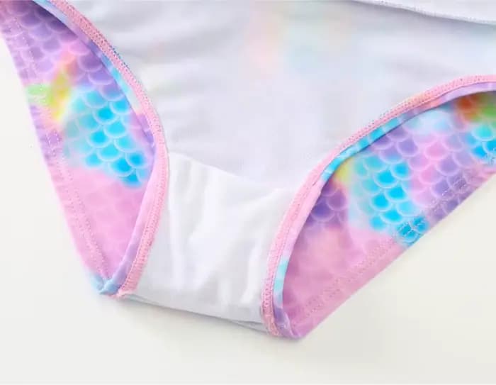 Maillot de bain flottant pour fille, une pièce, pour enfants de 2 à 7 ans