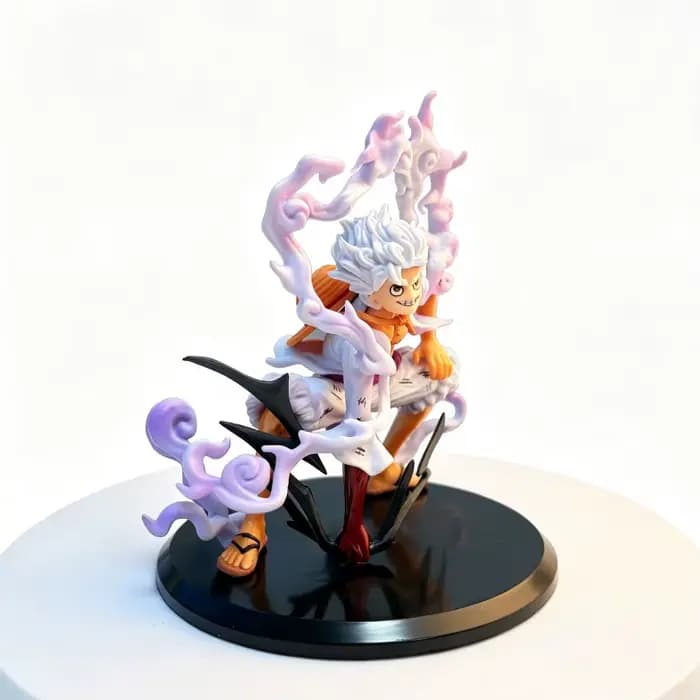 Figurine Bandai One Piece Gear Five Sun God Nika Luffy en position accroupie, modèle d'ornement périphérique d'anime, objet de collection 2D tendance