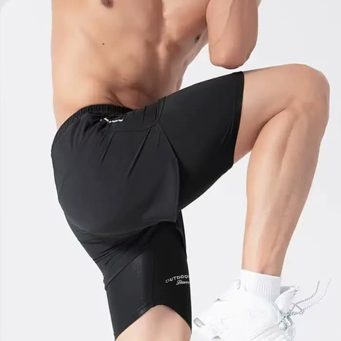 Shorts de bain pour hommes à séchage rapide avec doublure de compression pour la plage, la piscine, la course à pied et la salle de sport