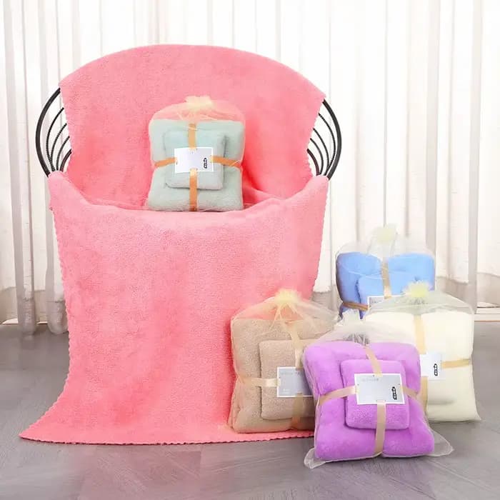 Ensemble de 2 serviettes de bain surdimensionnées