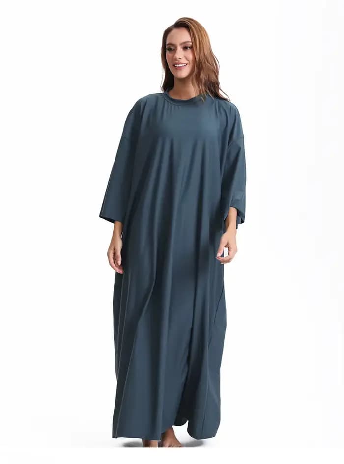 Burkini maillots de bain pour femmes couverture complète à manches longues maillot