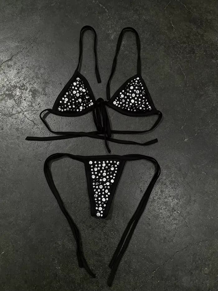 Nouveau bikini sexy à lacets pour femme