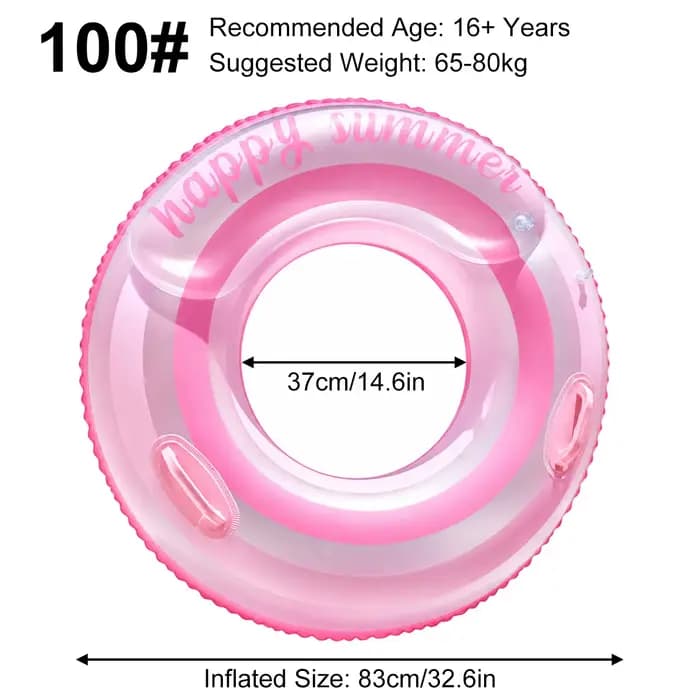 Flotteurs gonflables pour piscine et lac - Bouées rayées, tubes de piscine, anneaux de natation, flotteurs pour décorations de fête à la plage et à la piscine