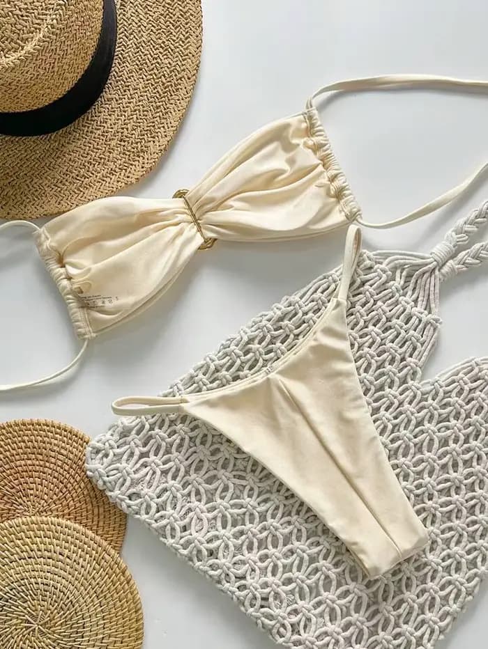 Circyy Bikini ensemble femmes Sexy maillot de bain deux pièces dos nu
