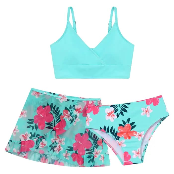 Enfants filles maillot de bain ensemble Bikini Bralette