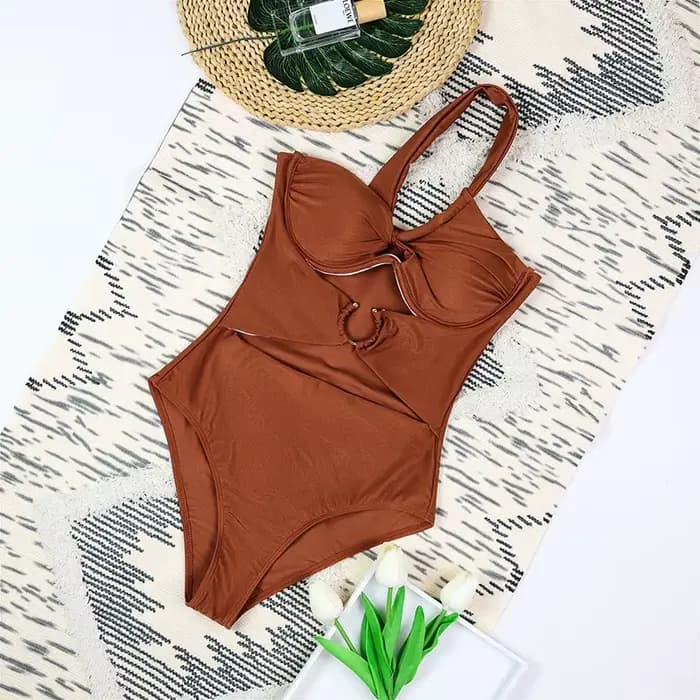 Maillot de bain une pièce push-up à armatures