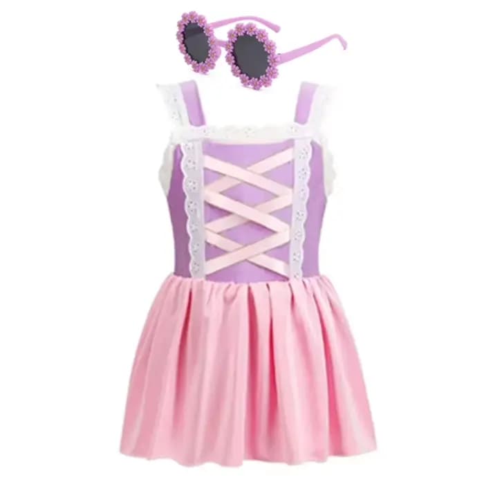 Maillot de bain deux pièces pour filles 2026, motif Anna Elsa, combinaison de princesse, maillot de bain pour enfants, bikini, vêtements de plage
