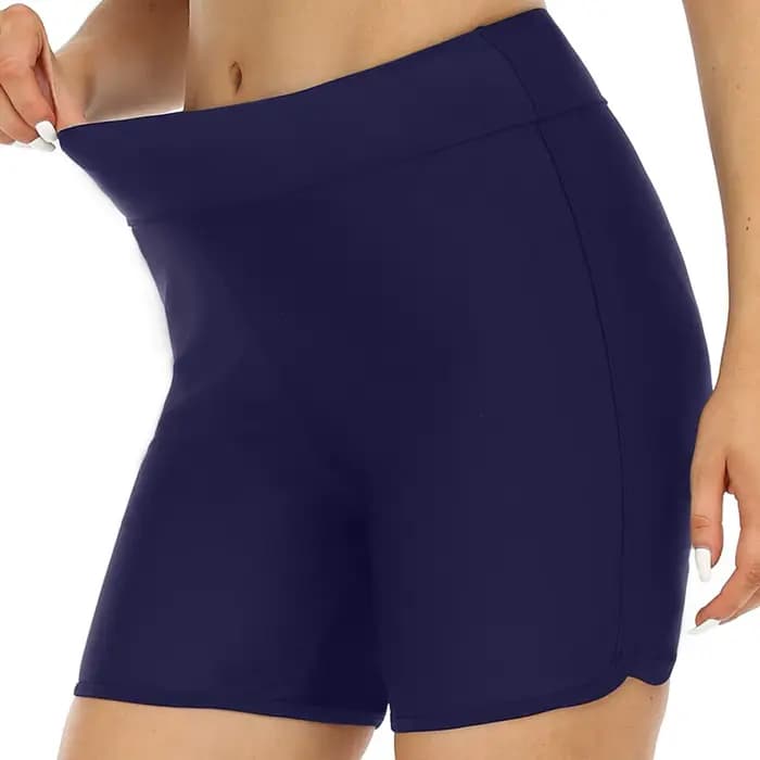 Short de bain taille haute pour femmes, bas de maillot de bain, bas de maillot de bain conservateur, bas de surf
