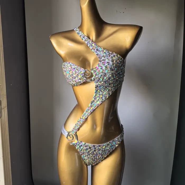2025 nouvelle mode maillot de bain bar bikinidiamond bikini barre de cristal