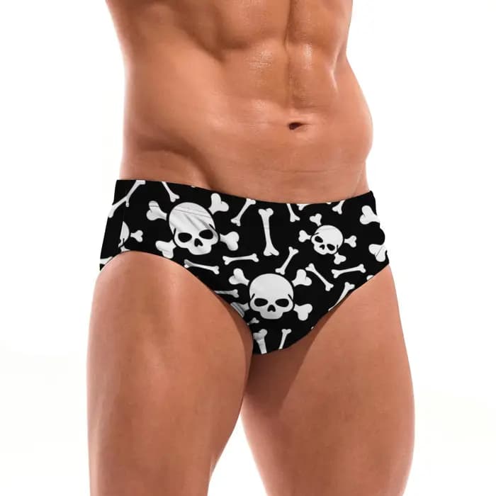 Maillot de bain Punk Skull pour hommes, léger, confortable, antidérapant, short de plage, de surf, slip de bain, maillot de bain sexy, Bikini