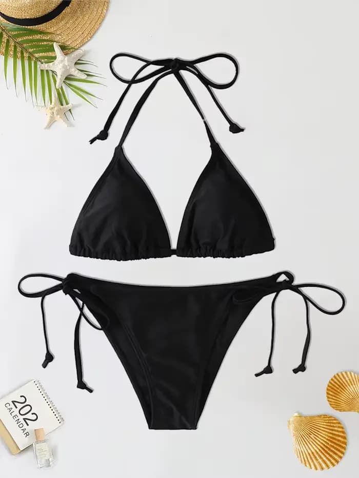 2 pièce/ensemble 2024 mode Sexy maillot de bain femmes Bikinis ensemble Triangle maillots de bain String maillots de bain String une pièce costumes brésilien Biquini