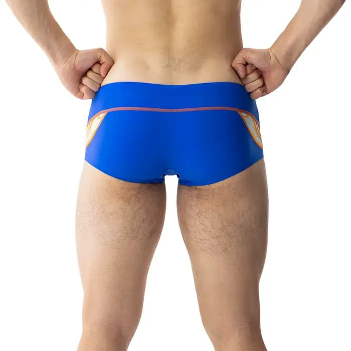 Maillots de bain professionnels à séchage rapide pour hommes, pour l'entraînement et la compétition, slips triangulaires résistants au chlore, design taille basse MY KILOMETRE
