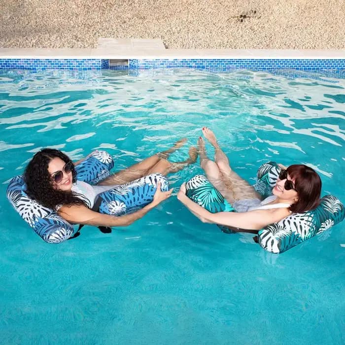 Matelas flottant gonflable anti-fuite imprimé pour hamac aquatique