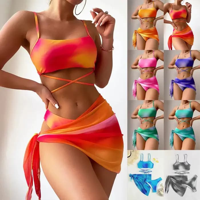 Maillot de bain Bikini Tie-Dye pour femmes
