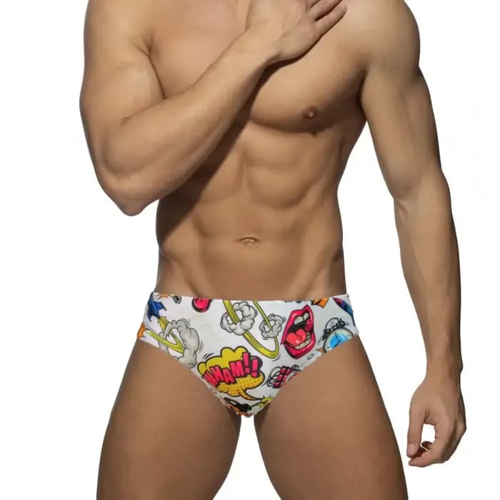 Culotte de bain pour hommes, maillot de bain Sexy, Surf, Bikini, maillot de bain, planche, short de plage, avec cordon de serrage, séchage rapide