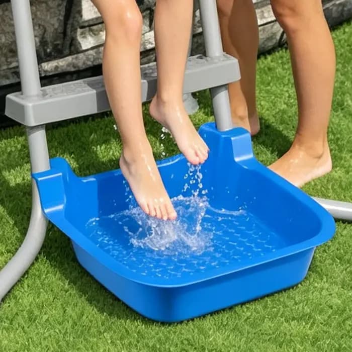 Bassin de Bain de Pieds Antidérapant Résistant aux Intempéries pour Spa
