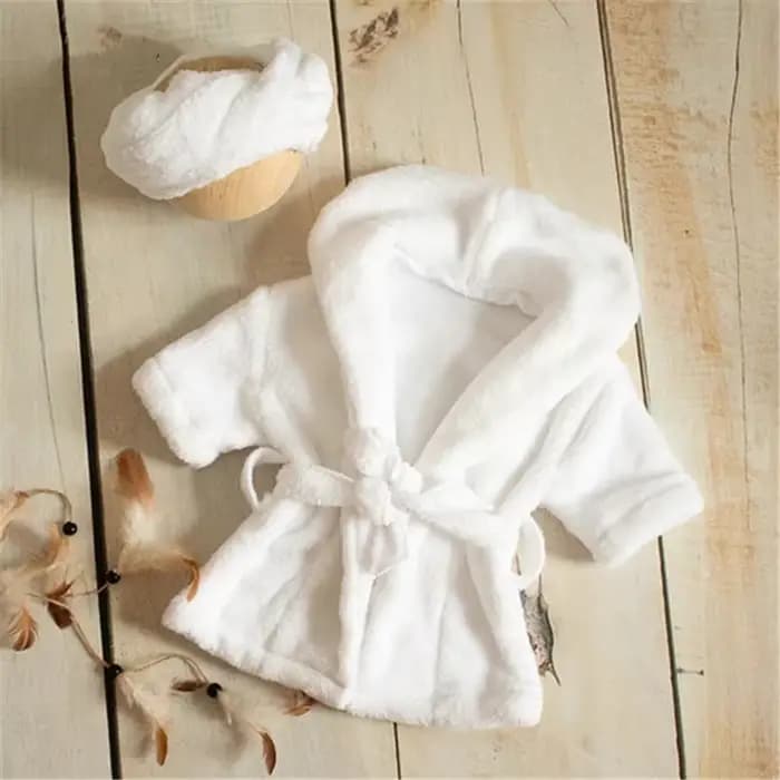 Vêtements pour nouveau-né fille, tenue de photographie pour nouveau-né, accessoires Photo pour bébé, peignoir avec ceinture, ensemble de serviettes de bain