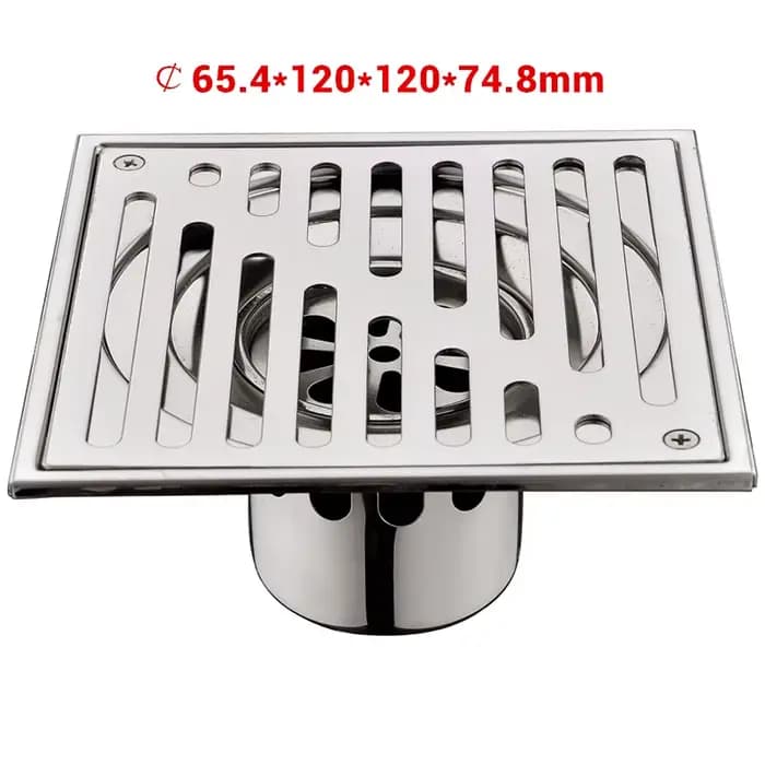 Bangnolux – grille de douche carrée en acier inoxydable SUS 304, grille de déchets de sol carrée, grille de déchets de salle de bains, filtre de vidange