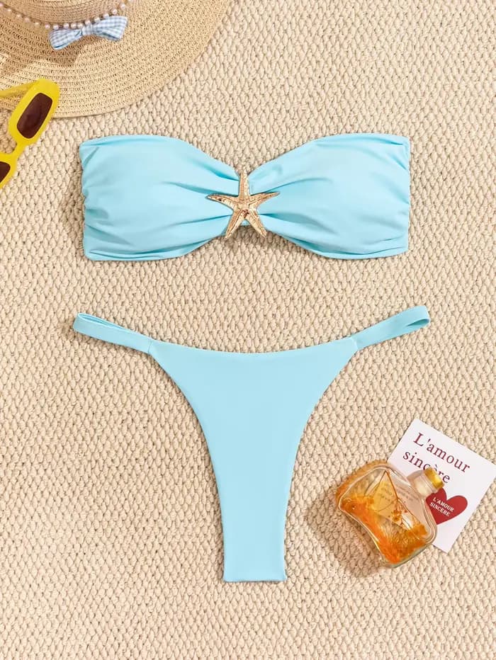 Ensemble bikini bandeau sexy 2026 pour femme