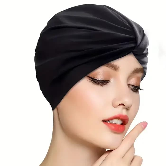 Bonnet de bain antidérapant 1 pièce pour cheveux longs, bouclés, épais et tresses – Parfait pour la plage et la piscine avec une coupe flexible.