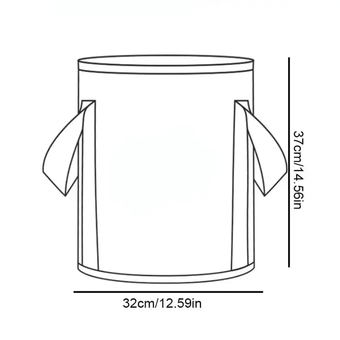 Grand seau de bain de pieds pliant avec couvercle