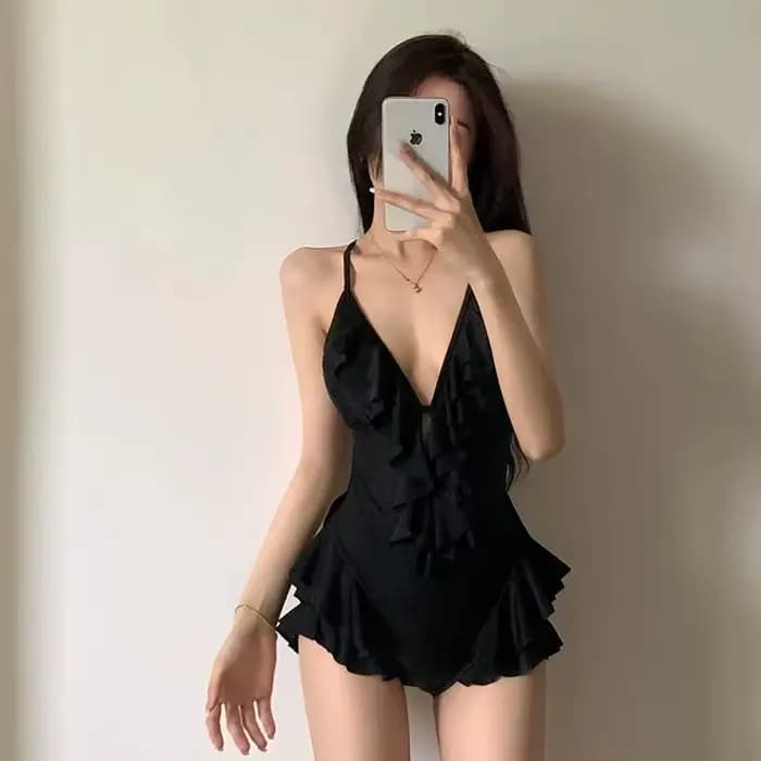 Maillot de bain une pièce de style coréen à la mode pour femmes