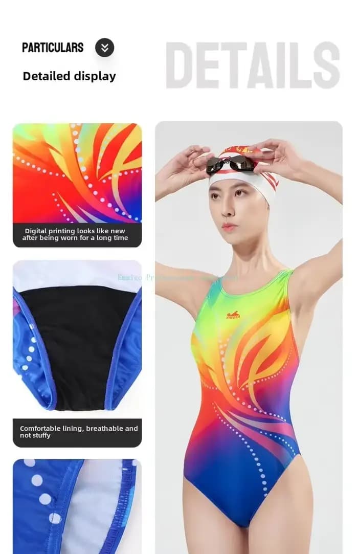 Nouveau Yingfa maillot de bain femmes professionnel course maillot de bain séchage rapide sport Triangle maillots de bain