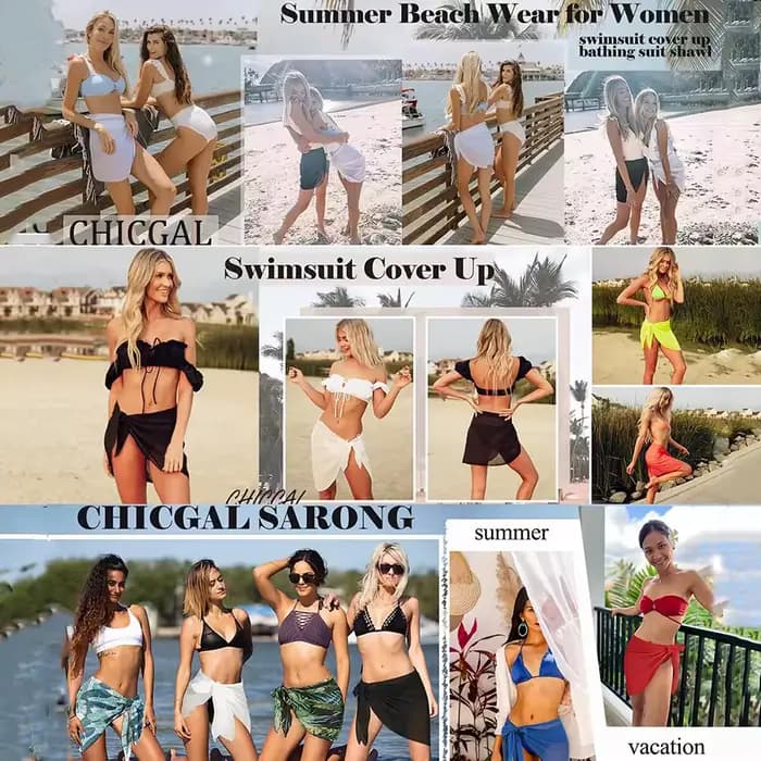 Jupe de plage en mousseline légère pour femme