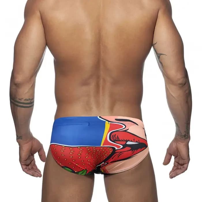 Slip de bain blanc pour hommes, Sexy, Carton de natation, mode été, Sport, pantalons de plage, maillot de bain, surf