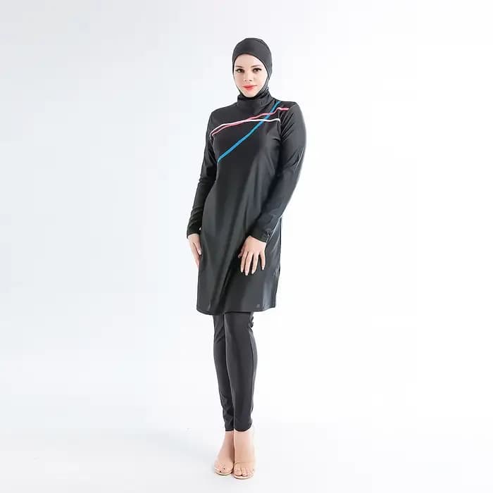 Maillot de bain musulman pour femmes, modeste, burkini, à la mode, couverture complète, conservateur, tenue de bain islamique