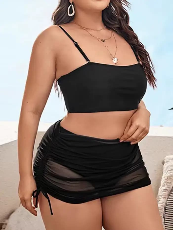 Grande taille taille haute Bikini femmes Push Up grande taille maillot de bain 2025 été Mujer grande taille ventre contrôle maillots de bain Bikini ensembles